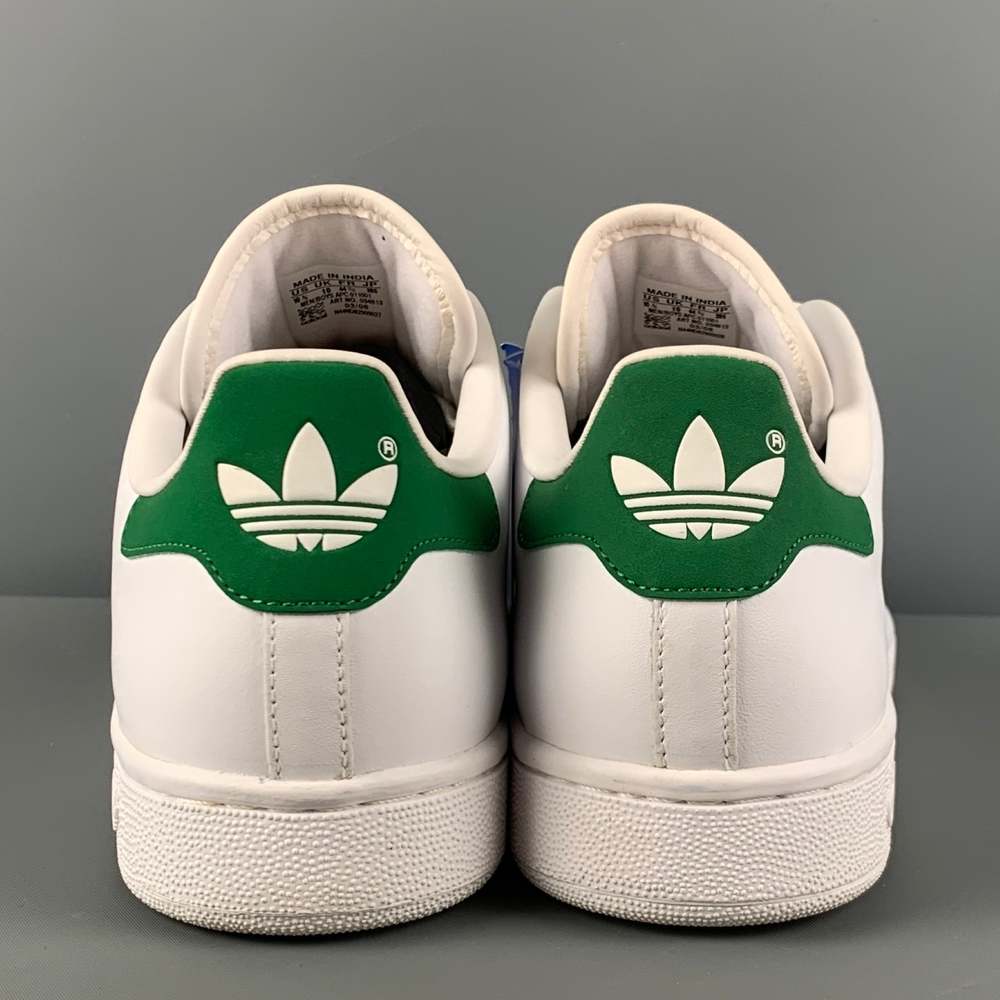 ADIDAS x STAN SMITH White Leather Lace Up Sneakers - Picture 5 of 9